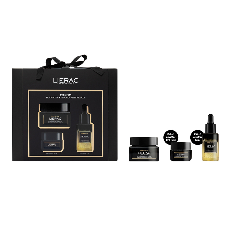 LIERAC - PROMO PACK PREMIUM La Creme Voluptueuse - 50ml, Le Serum Absolu - 13ml & La Creme Regard - 4x1ml
